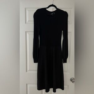 Theory fit and flare jersey dress